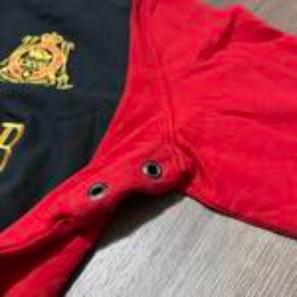 Polo Ralph Lauren Chief Keef PRL Club Black & Red Cotton Rugby Polo XL - Picture 4 of 6